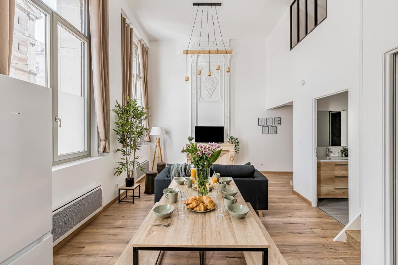 Charmant & Spacieux Appartement En Coeur De Ville Saint-Etienne  Luaran gambar